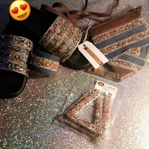 Purse shoes earrings bracelet #matchingset